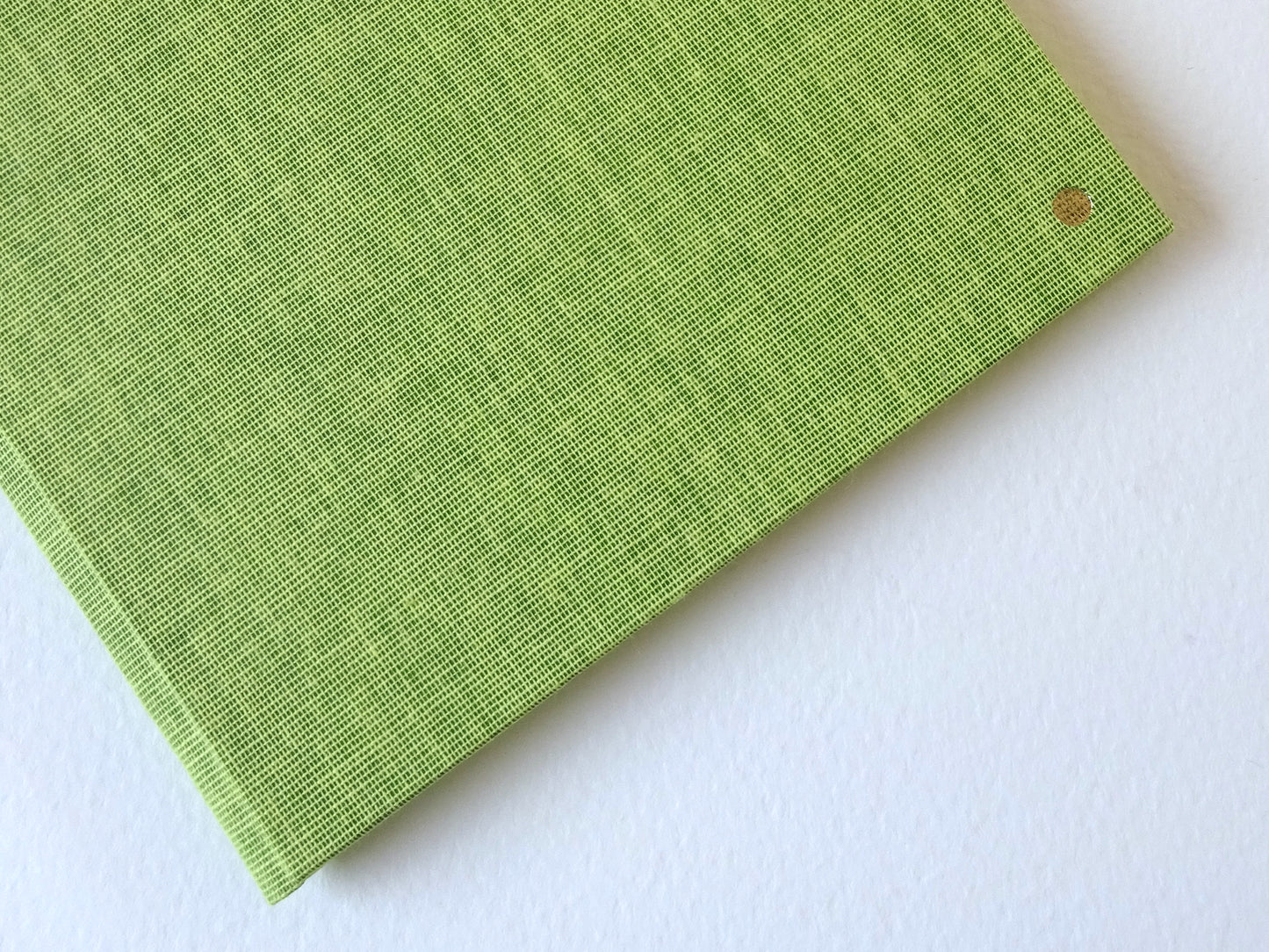 green slim bright notebook detail