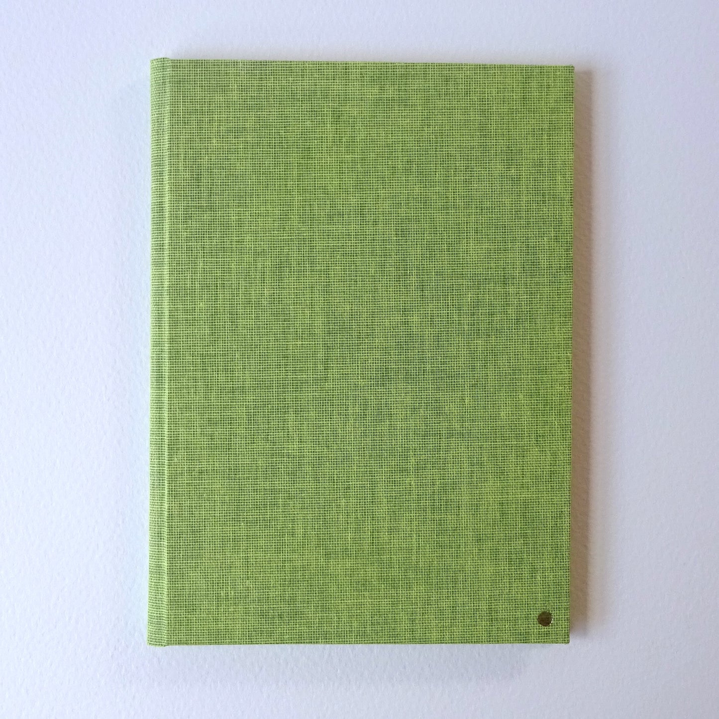 green slim bright notebook front