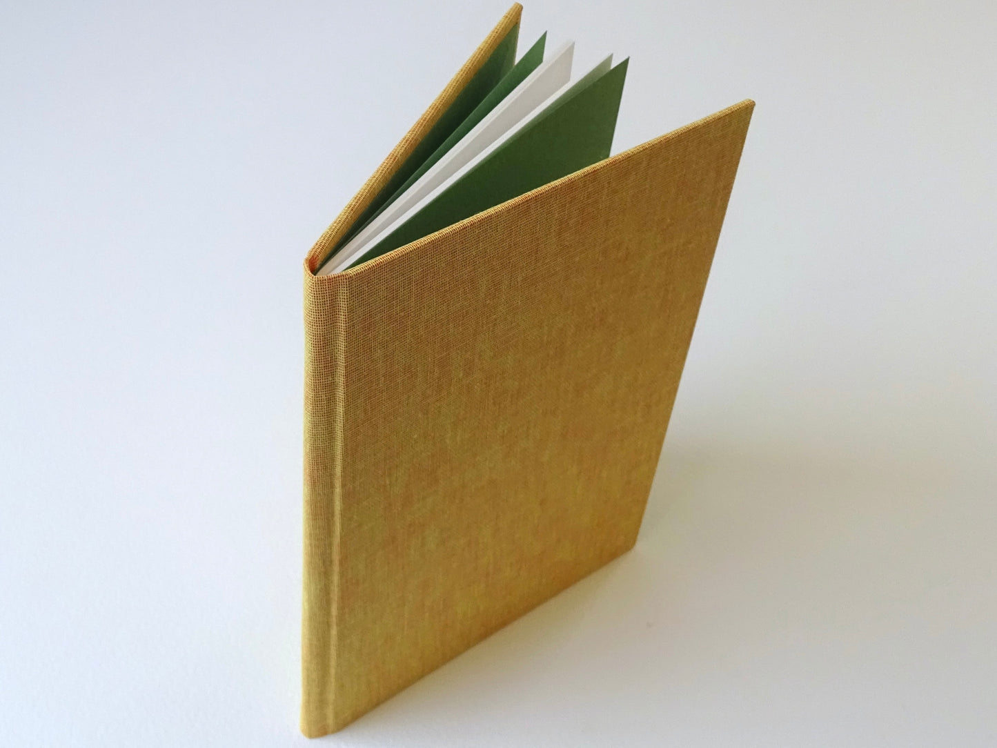 mustard slim bright notebook standing