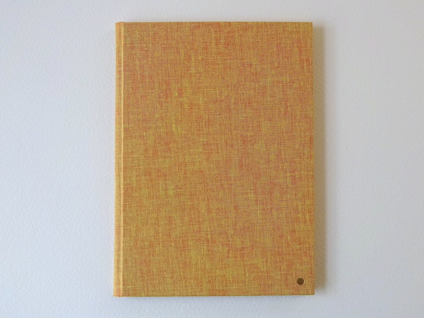 mustard slim bright notebook front cover
