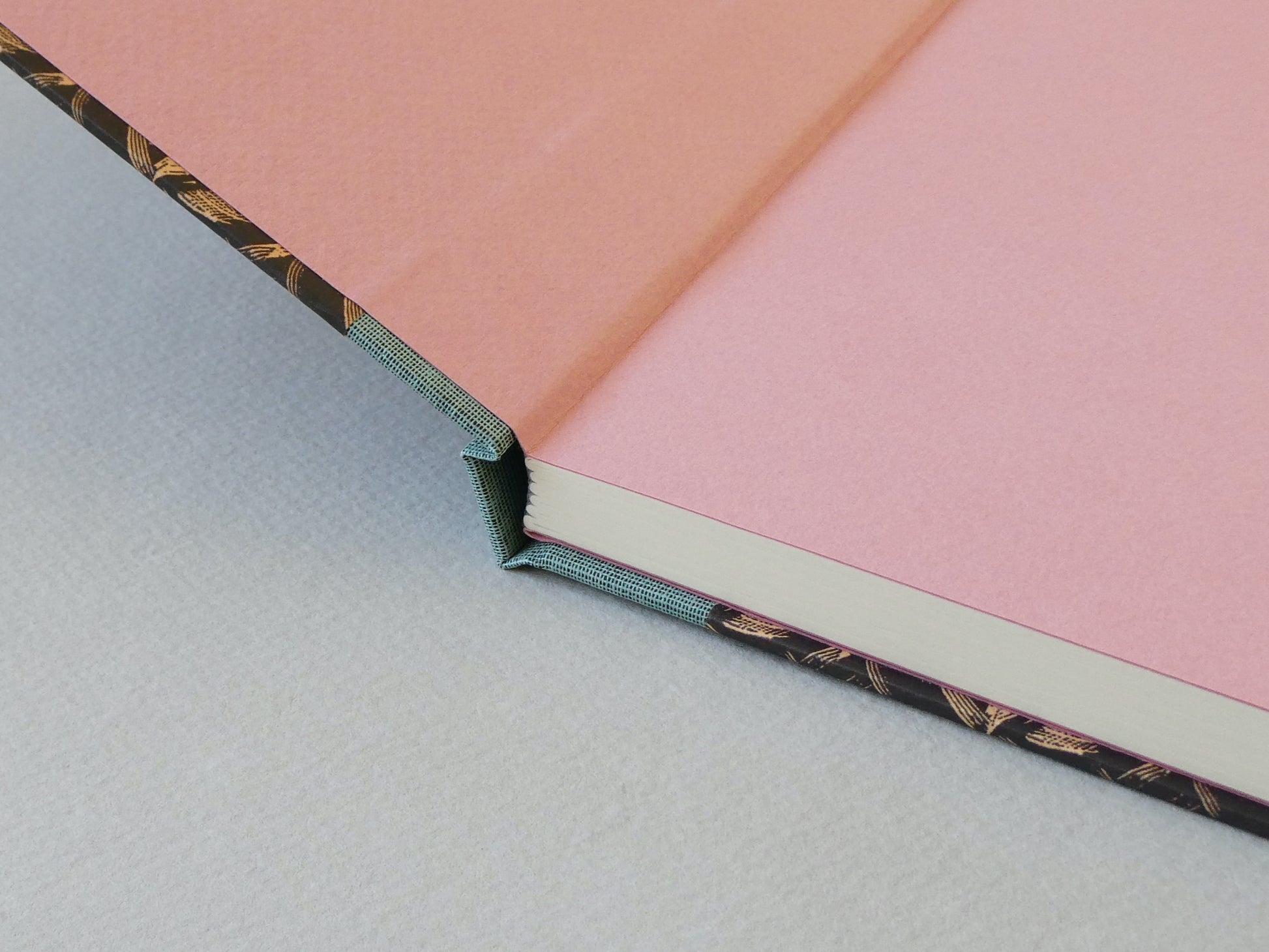 Enid Marx Sketchbook with Municipal pattern and pink endpaper