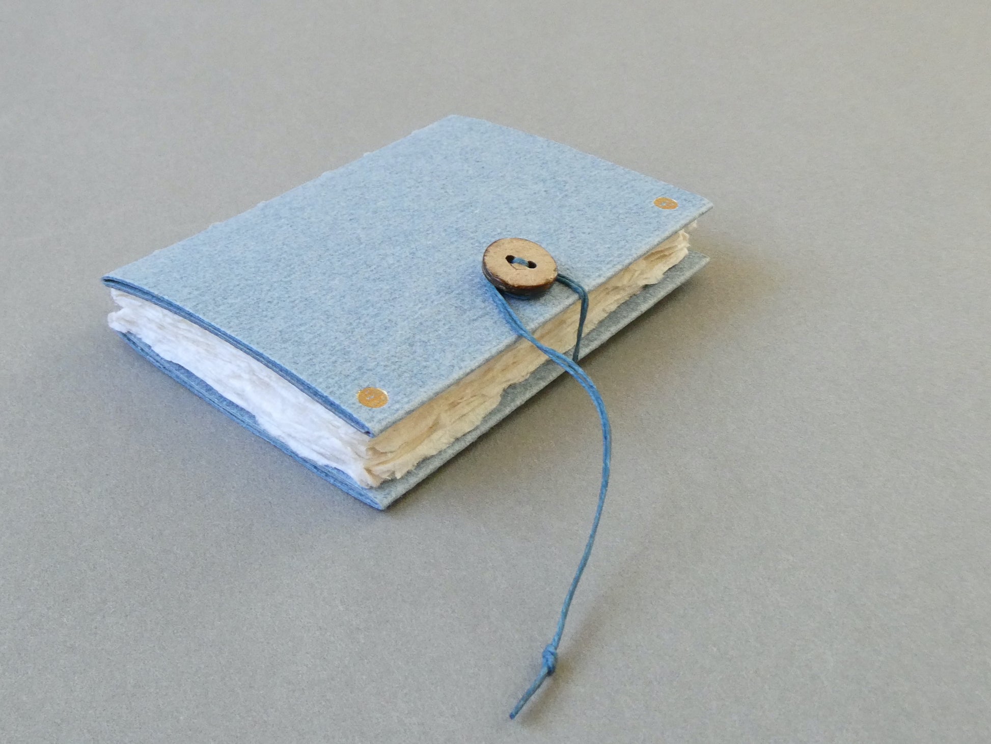 Blue Handmade Paper Mini Book