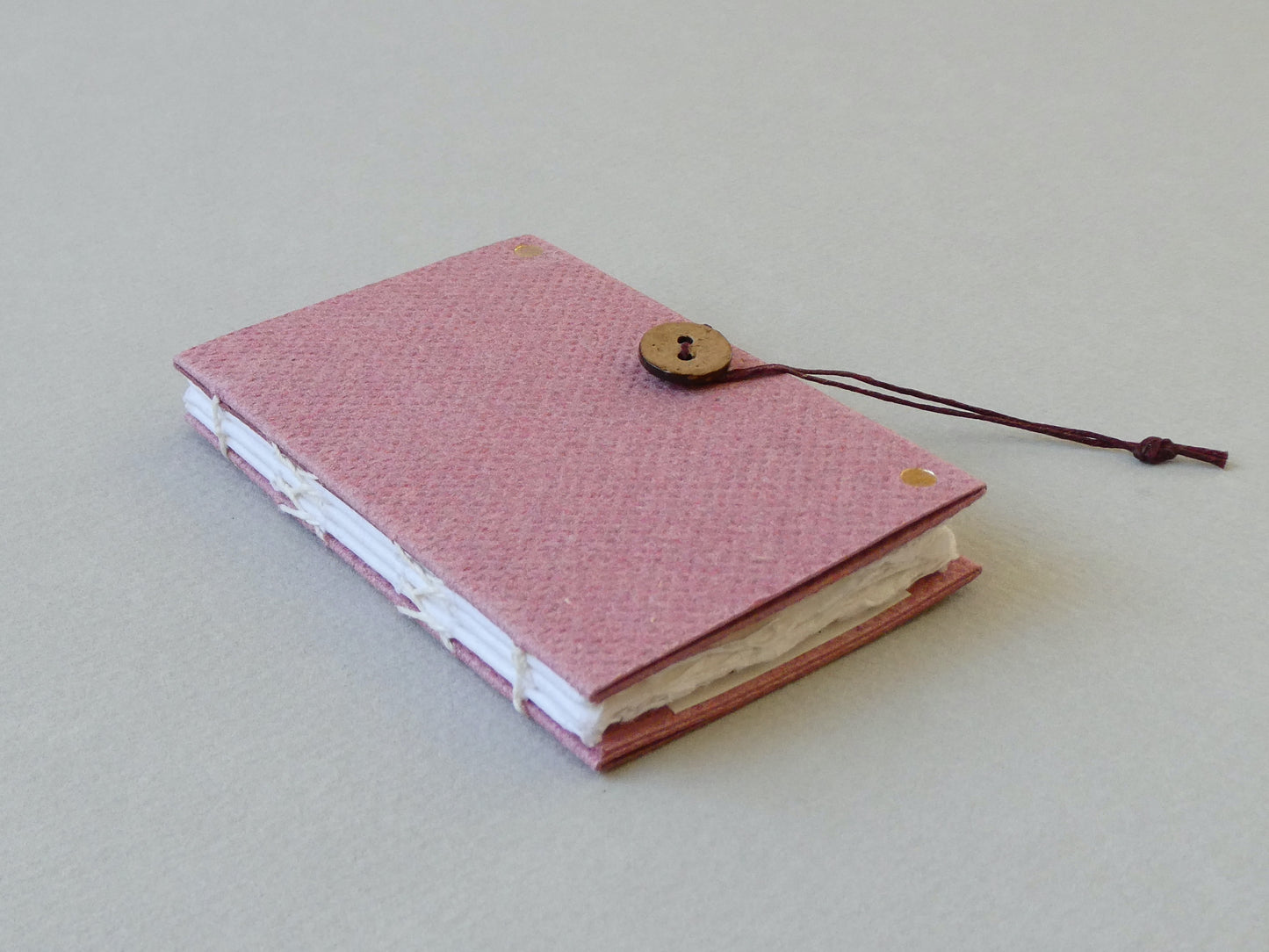 Rose Handmade Paper Mini Book spine