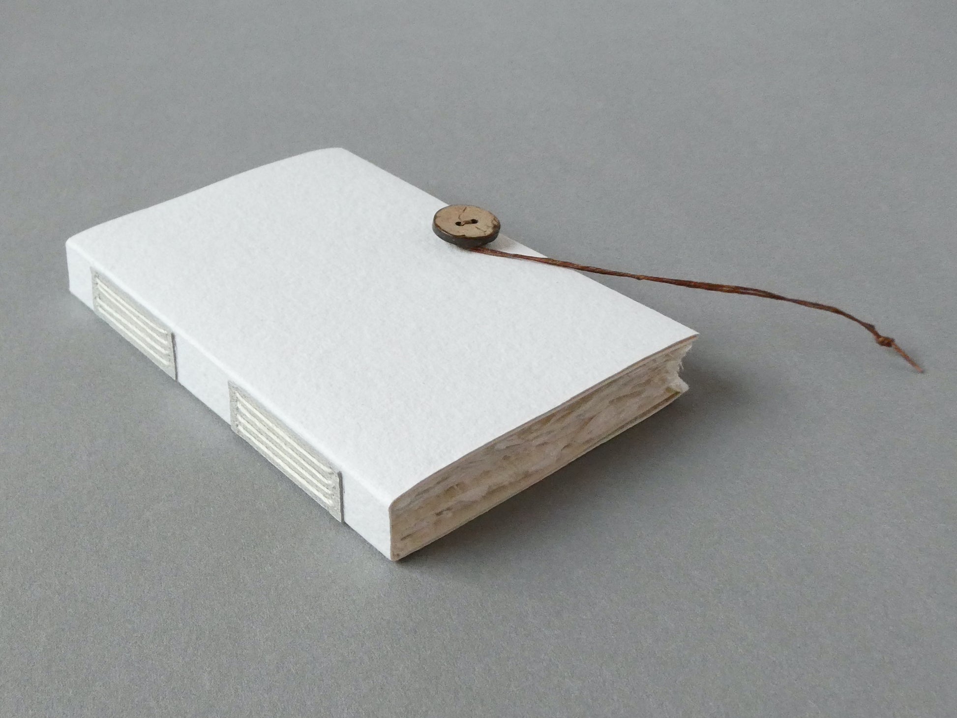 Celandine Books naural white handmade paper notebook