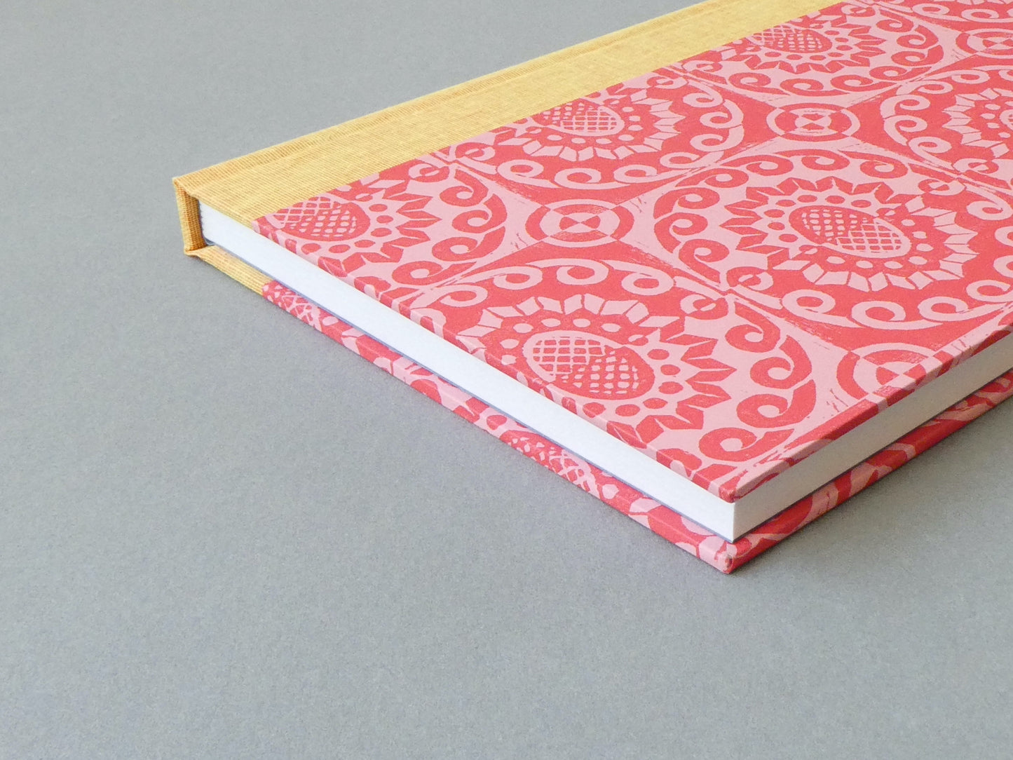 Celandine Books Peggy Angus Sketchbook Pineapple design foredge detail