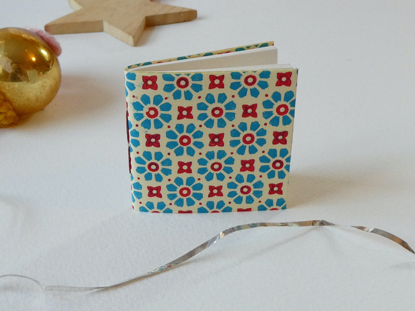 Celandine Books blue Florentine Mini Book