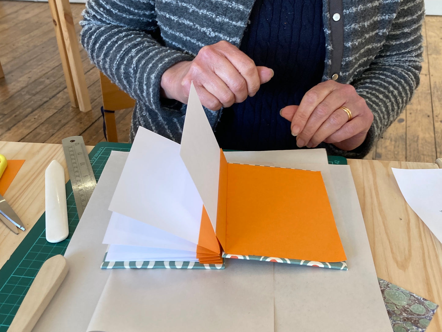 A hand made flag book