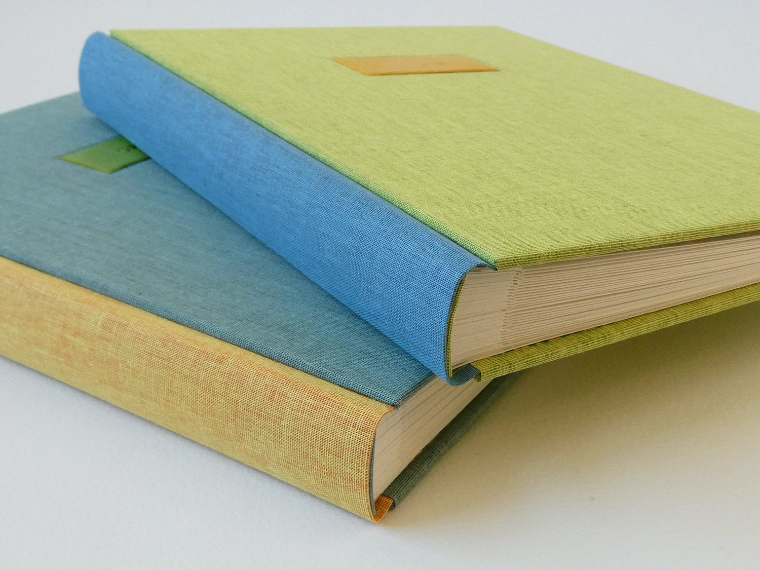 Two handmade bespoke photograph albums