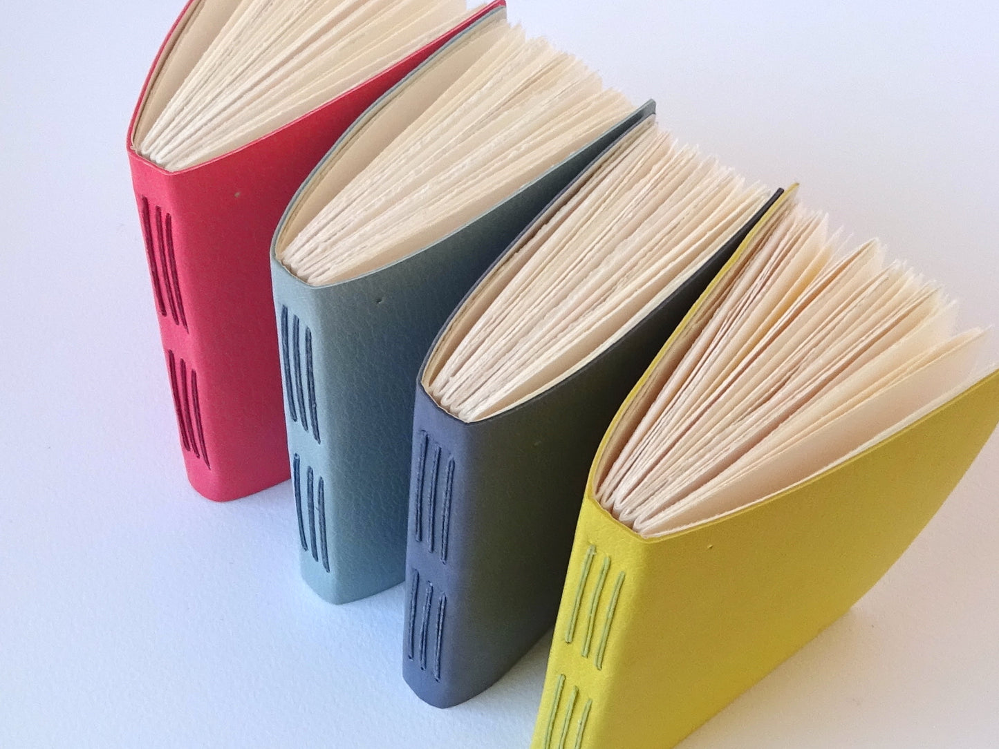 Celandine Books leather notebooks with gold dots