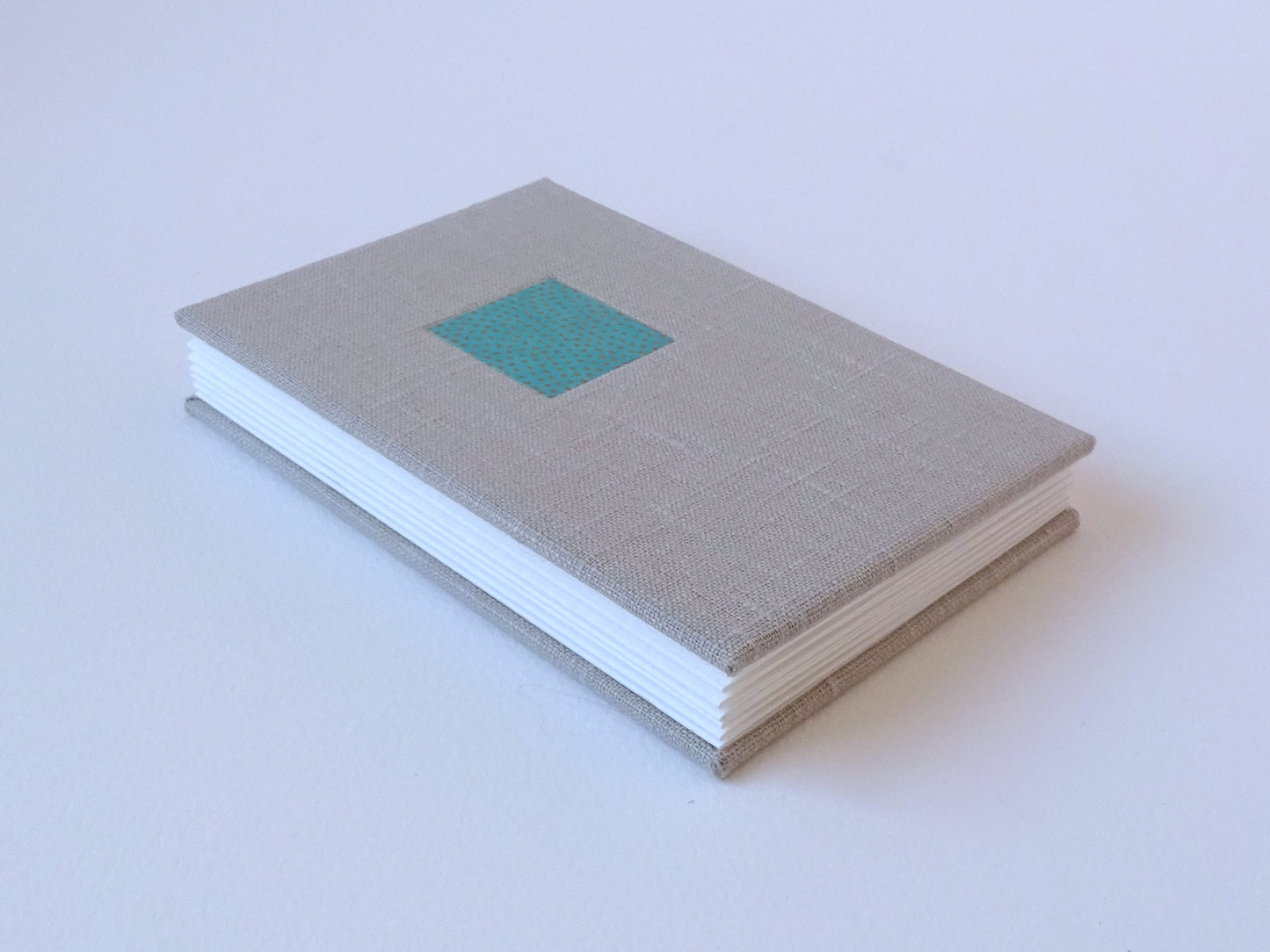 Celandine books oatmeal linen concertina watercolour sketchbook with chiyogami