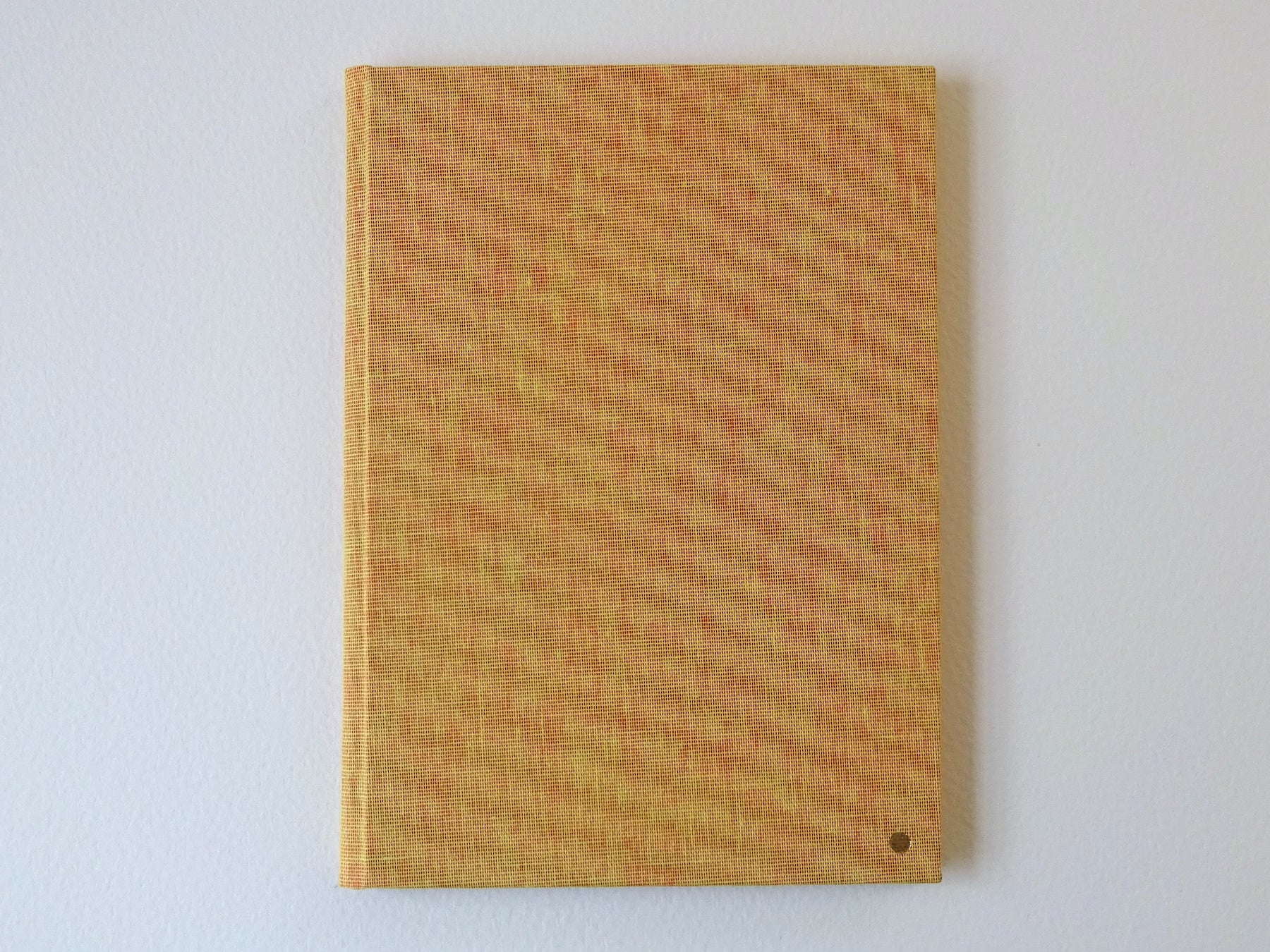 mustard slim bright notebook front cover