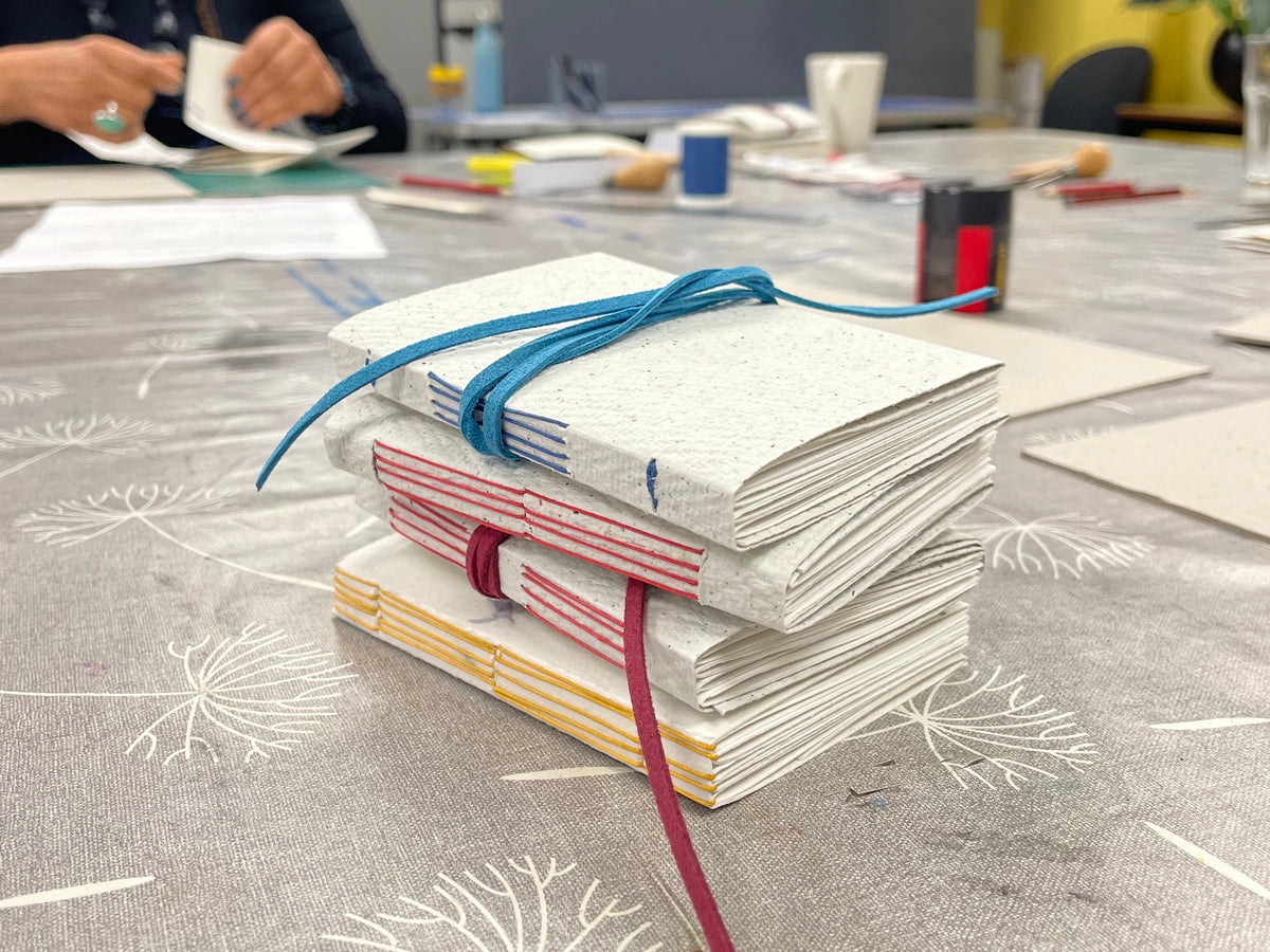 Celandine Books bookbinding workshop Longstitch Variations