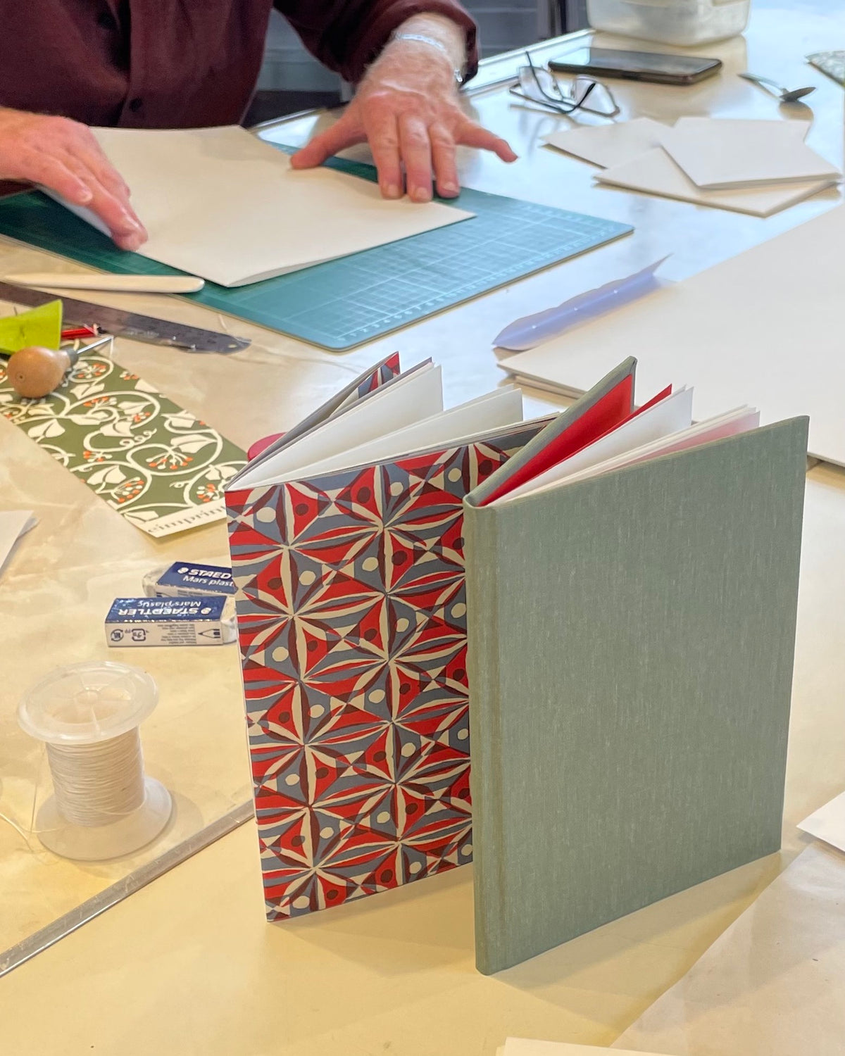 Celandine Books bookbinding workshop Sewn Notebooks