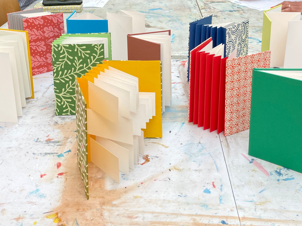 Celandine Books bookbinding workshop Flag Books and Fold-out Books